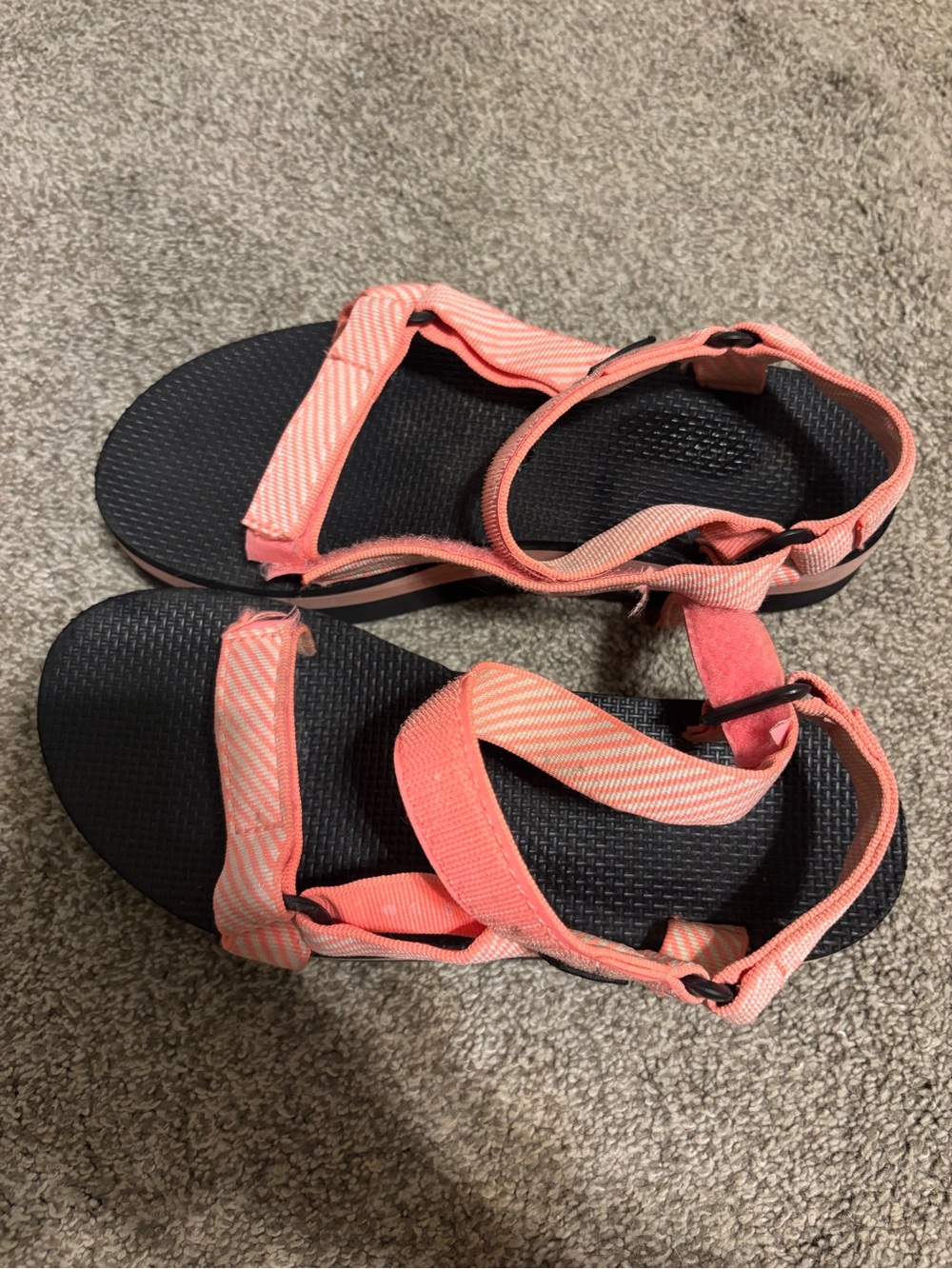 Teva Coral Pink Adjustable Strappy Sandals
